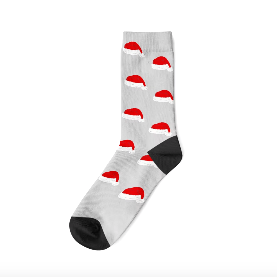 Santa Socks - Custom Photo Santa Hat Socks