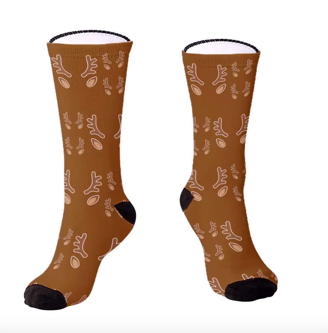 Reindeer Socks - Custom Photo Reindeer Christmas Socks