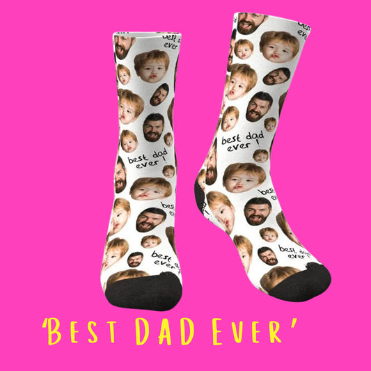 'Best Dad Ever' Custom Socks